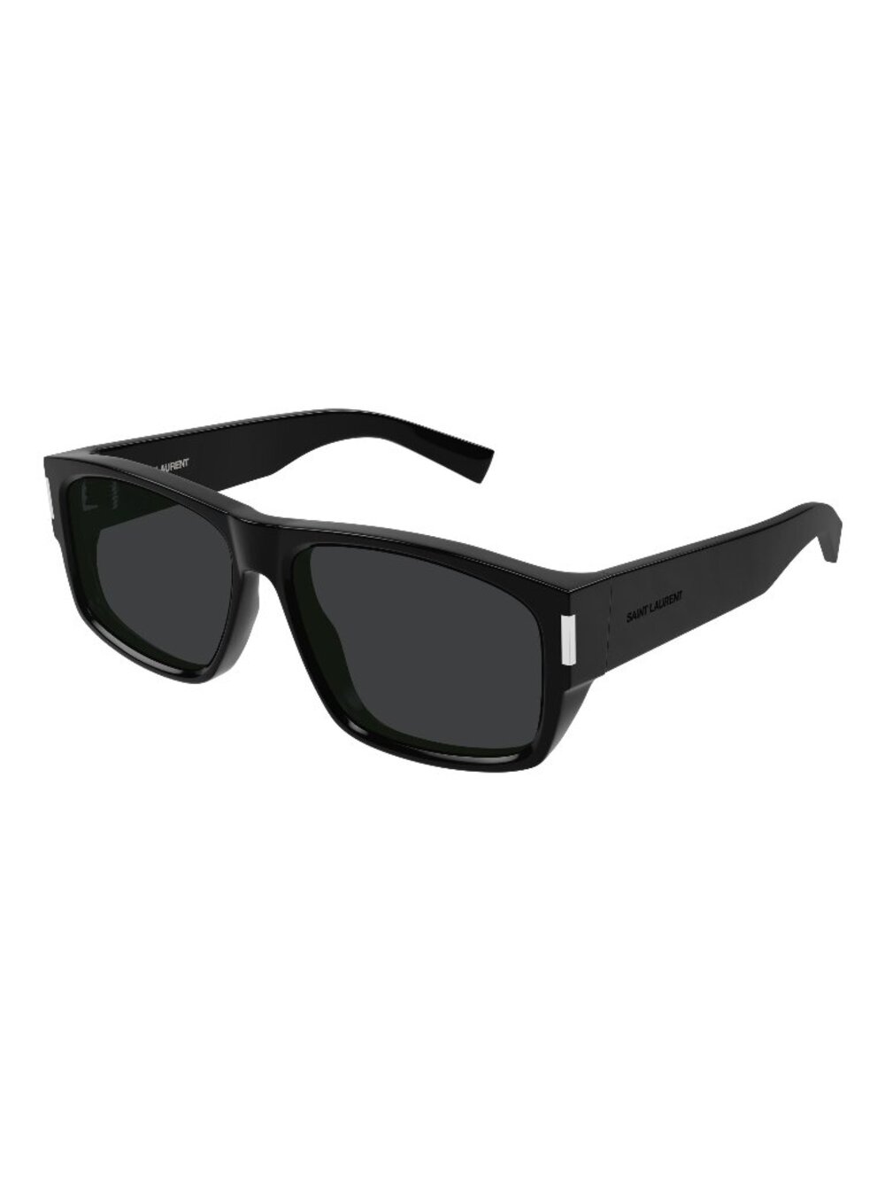 New Saint Laurent Men's Sunglasses Black Square Lens Acetate Frame SL 689 001 59